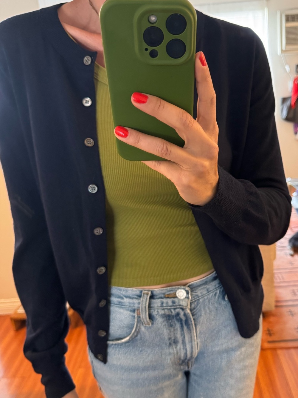 J. Crew Navy Button down Cardigan